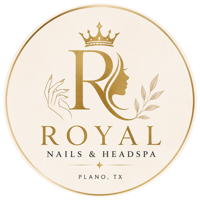 Royal Nails & Headspa, Plano, TX — the salon’s crest